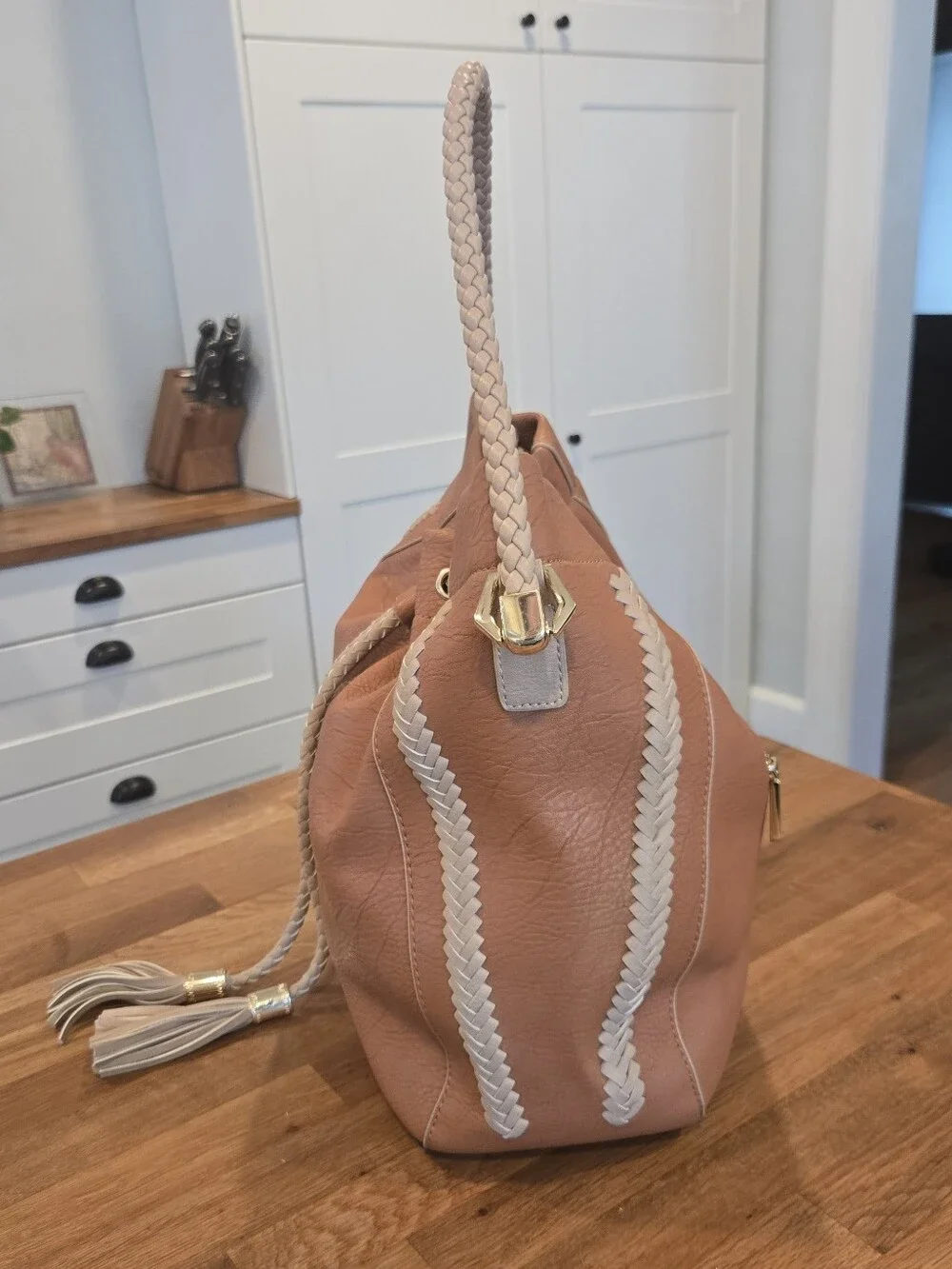 Charming Charlie Drawstring Hobo Bag